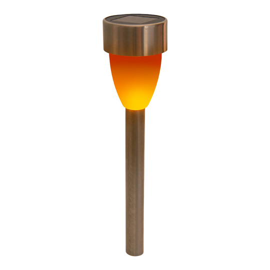 LED-solcellslampa 4135006 med flameffekt 6-pack