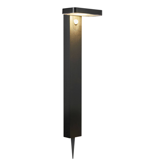 LED-solcellsgånglampa Rica Square, kantig