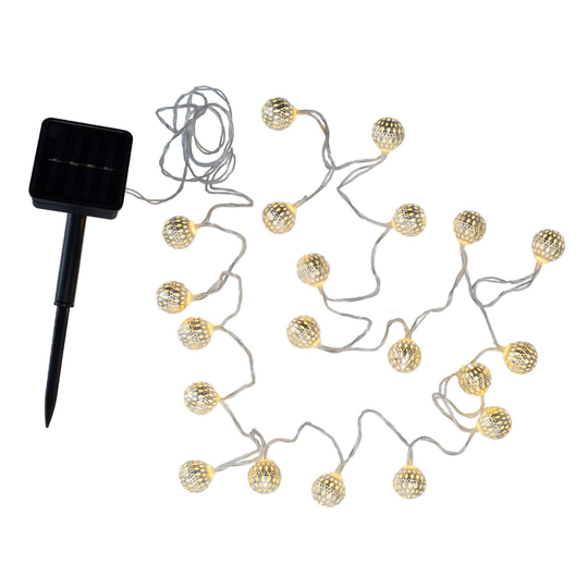 Pauleen Sunshine GlamourSolar-ljusslinga, silver