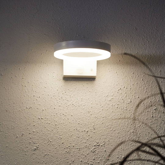 LED-solcellsvägglampa Vidi med rörelsesensor