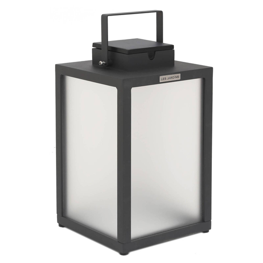 LED-solcellslykta Tradition, antracit, höjd 40 cm
