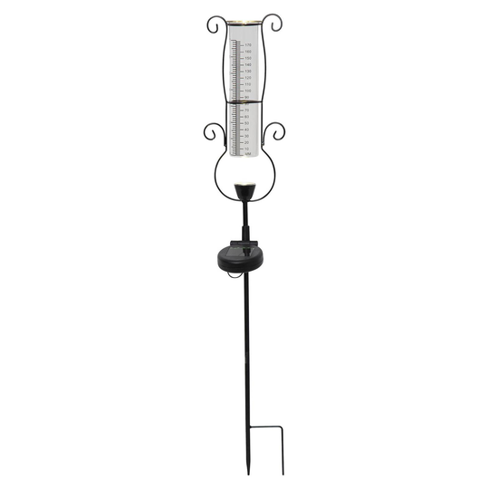 LED-solcellslampa Pluvio med regnmätare