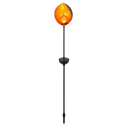 Lindby Gerwin LED-solcellslampa, markspett, silver