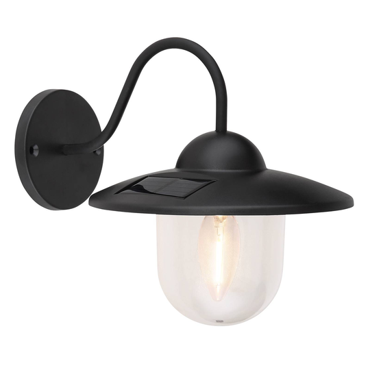 Solcellsvägglampa 36470, svart