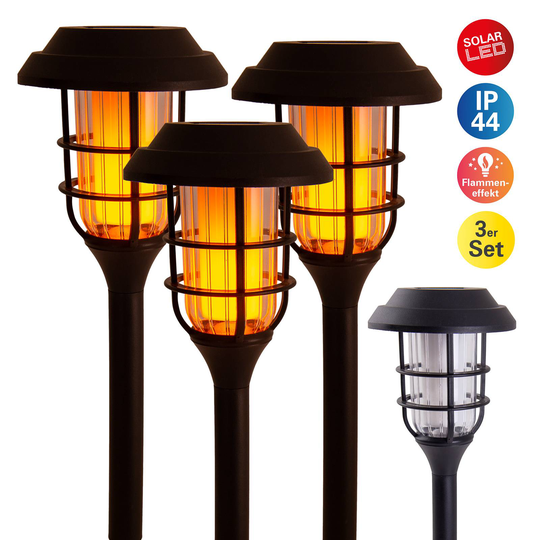 Dekorativ LED-solcellslampa 5264303 3-pack