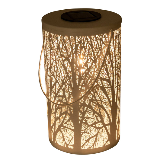 LED-solcellslykta 5266523 med skogsmotiv