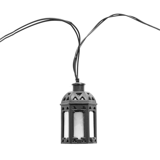 LED-solcellsljusslinga Genua med 10 lyktor
